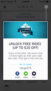 uber code