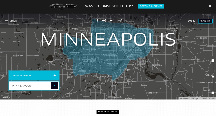 Uber Minneapolis vs.&nbsp;Cabs