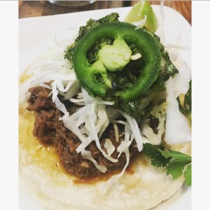 Sonora Grill Tongue Taco